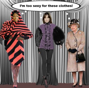 Queen Elizabeth joins the fashion smackdown between Michelle Obama and Carla Bruni Sarkozy