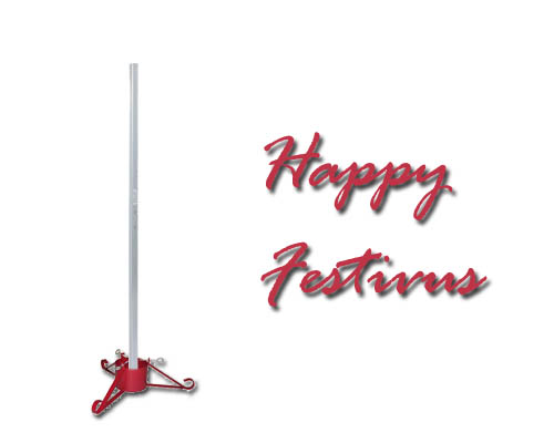 Happy Festivus aluminum pole