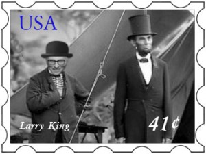 Larry King interviews Abe Lincoln.