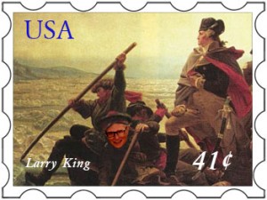 Larry King crosses the Delaware with George Washington.
