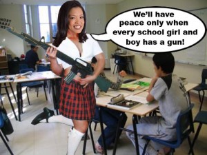 Michelle Malkin thinks schools will be safe only when every boy and girl has a gun