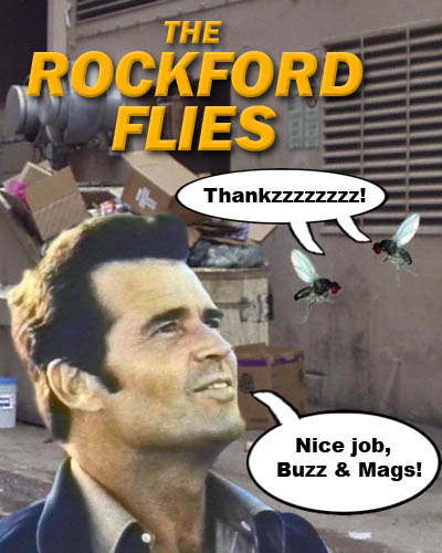 Rumor has it that this show was named The Rockford Flies when it was originally conceived by Hollywood writers. The show would revolve around an easy going garbage collector on the gritty streets of Los Angeles who solves crimes with the help of two super intelligent talking flies named Buzz and Maggie. Fortunately savvy star James Gardner suggested to simply transpose the l and the i in the title and make Rockford an easy going private investigator living in a Malibu beach trailer and replace the flies with a human dad. The result was an Emmy winning classic television detective show that lasted six seasons and produced one of the best loved theme songs by Mike Post. We can only speculate what may have happened had the executives kept the original title and premise. We predict it would have challenged Mr. T. and Tina, Joanie Love Chachi and Manimal on the top of the scrap heap of awful television shows.