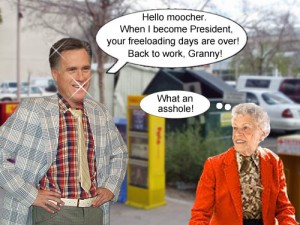 Mit Romney tells mooching senior citizens to get back to work