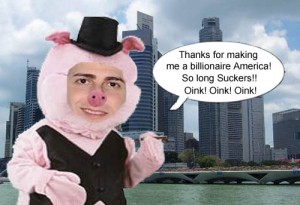 Facebook co-founder and capitalist pig extraordinaire, Eduardo Saverin renounces his citizenship and moved to Singapore
