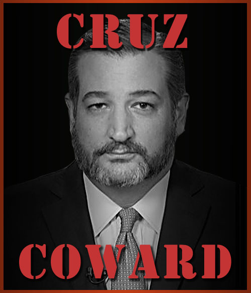Ted Cruz: Senator, sycophant, seditionist, traitor, coward.